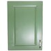 Corp superior 50 cu 1 usa Zebra MDF verde drept